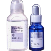 Комплекс обновляющий, очищающий пилинг Clear Skin Peeling Home Care Kit Bb LABORATORIES (Япония) 30мл + 100мл