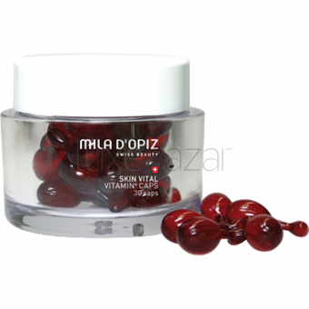 Концентрат витаминный Skin Vital Vitamin+ Caps Mila d'Opiz (Швейцария) 30капсул x 0.34мл